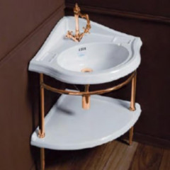 SIMAS Arcade Керамическая полка угловая 54х54см, под раковину AR884bi, цвет белый