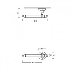 SIMAS Accessori Держатель туалетной бумаги, цвет ,бронза