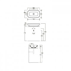 Simas Baden Baden Раковина накладная 60х38 см, без отв. для смесителя, цвет nero matt