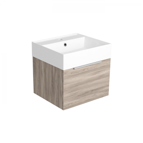 SIMAS AGILE  Тумба подвесная 50x46xh40 см, для раковины AG51, 1 ящик, ручка матовый хром, цвет OXIDE