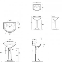 SIMAS Arcade Пьедестал для раковины AR814, цвет белый