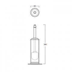Simas Accessori Ершик, цвет золото