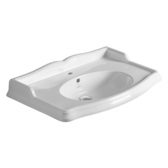 SIMAS Arcade 90, раковина 90*56, с 3 отв. (2отв. выбитых вручную), цвет: белый