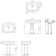 SIMAS Evolution Раковина 70х49см с 1 отв. под смеситель, цвет белый