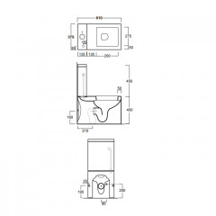 SIMAS Frozen Бачок с крышкой для унитаза, цвет белый