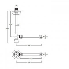 SIMAS Accessori Угловой кран, цвет золото