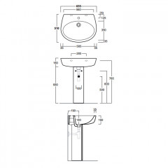 SIMAS Комплект крепежей для раковины