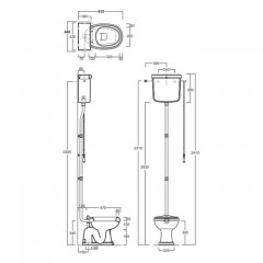 SIMAS Arcade Унитаз напольный, слив в пол, 36,5х55см, цвет черный