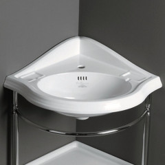 SIMAS Arcade Раковина угловая 57,5x57,5 см с 1 отв. под смеситель, цвет белый