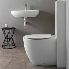 Simas Bormio Унитаз приставной безободковый 54х35 см, цвет белый