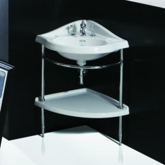 SIMAS Arcade Раковина угловая 57,5x57,5 см с 1 отв. под смеситель, цвет белый